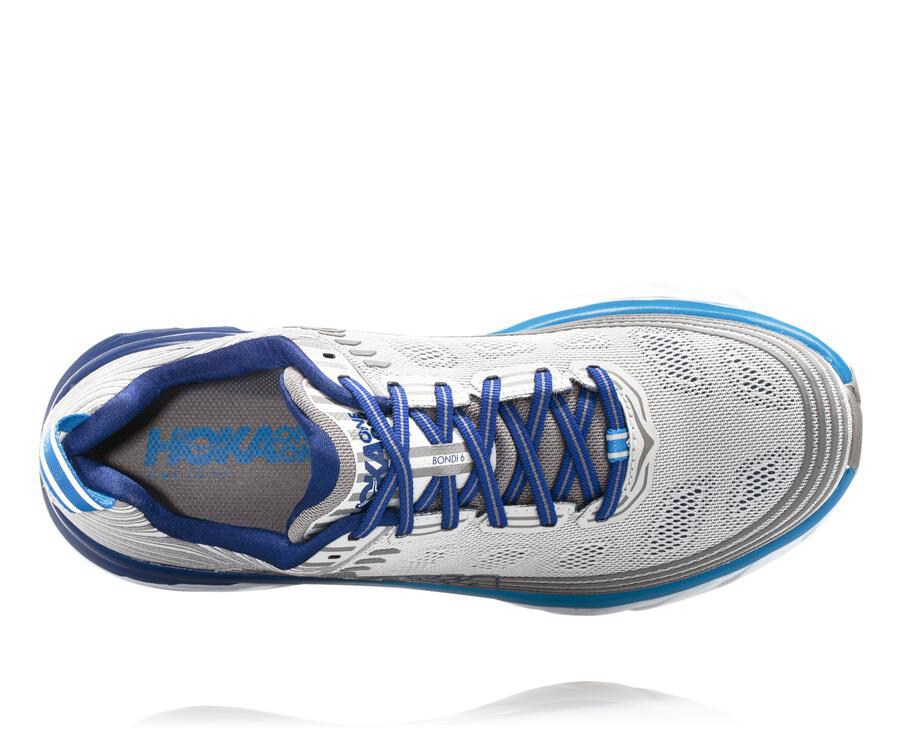 Zapatillas Running Hoka One One Hombre - Bondi 6 - Gris - ZPK093468